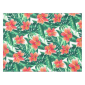 Tropisch oranje hibiscus tafelkleed (Voorkant (Horizontaal))