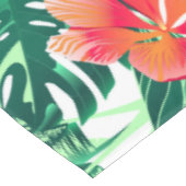 Tropisch oranje hibiscus tafelkleed (Gekanteld)