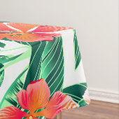 Tropisch oranje hibiscus tafelkleed (Voorbeeld)