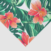 Tropisch oranje hibiscus tissuepapier (Detail)