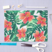 Tropisch oranje hibiscus tissuepapier (Craft)