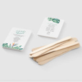 Tropisch Oranje Vloerweddenschap Handwaaier (Niet-gemonteerd)