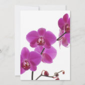 Tropisch orchidee bruiloft kaart (Achterkant)