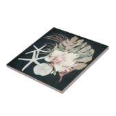 Tropisch orchidee-Floral marinevlek in de Oostzee Tegeltje (Zijkant)