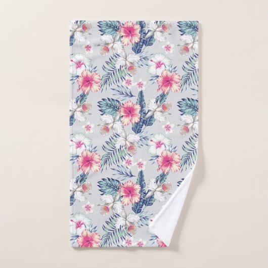 Tropisch orchidee Floral Pattern Bad Handdoek (Handdoek)