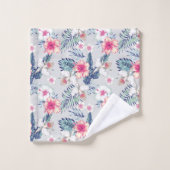 Tropisch orchidee Floral Pattern Bad Handdoek (Wasdoekje)