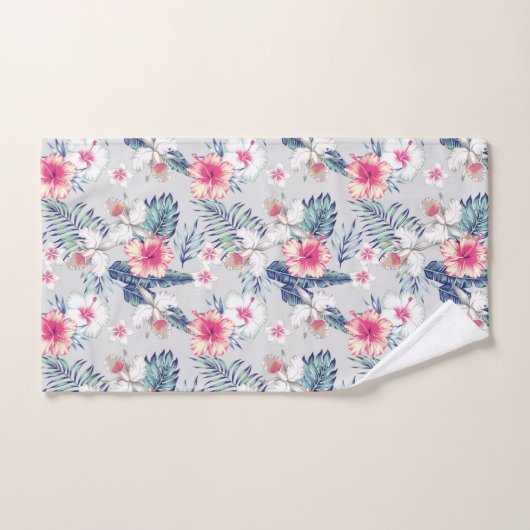 Tropisch orchidee Floral Pattern Bad Handdoek (Handdoek)