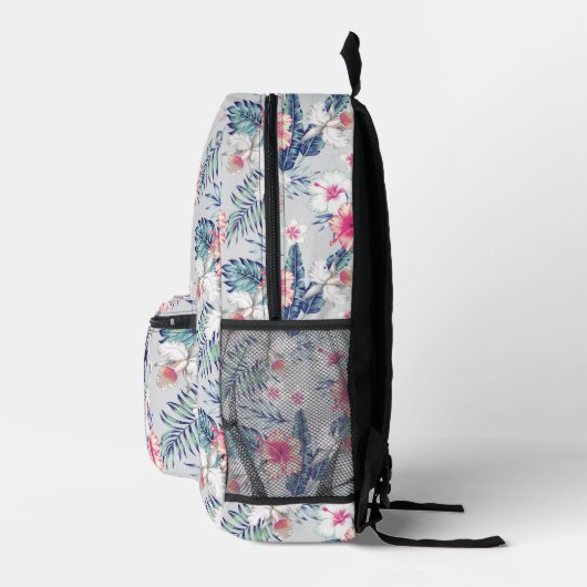 Tropisch orchidee Floral Pattern Bedrukte Rugzak (Rechts)