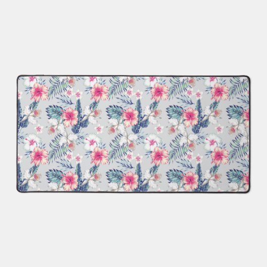 Tropisch orchidee Floral Pattern Bureaumat (Voorkant)