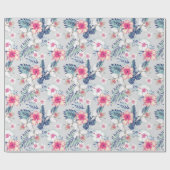 Tropisch orchidee Floral Pattern Cadeaupapier (Vlak)