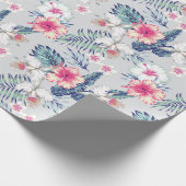 Tropisch orchidee Floral Pattern Cadeaupapier (Hoek)