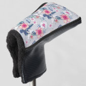Tropisch orchidee Floral Pattern Golfheadcover (3/4 voorkant)