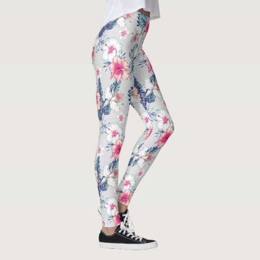 Tropisch orchidee Floral Pattern Leggings (Rechts)