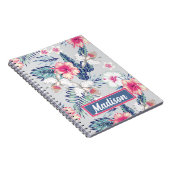 Tropisch orchidee Floral Pattern Notitieboek (Rechterzijde)