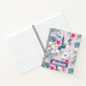 Tropisch orchidee Floral Pattern Notitieboek (Binnen)