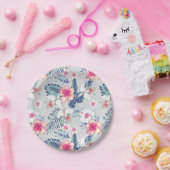 Tropisch orchidee Floral Pattern Papieren Bordje (Feest)