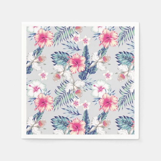 Tropisch orchidee Floral Pattern Servet (Voorkant)