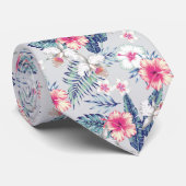 Tropisch orchidee Floral Pattern Stropdas (Opgerold)