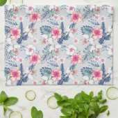 Tropisch orchidee Floral Pattern Theedoek (Gevouwen)