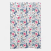 Tropisch orchidee Floral Pattern Theedoek (Verticaal)