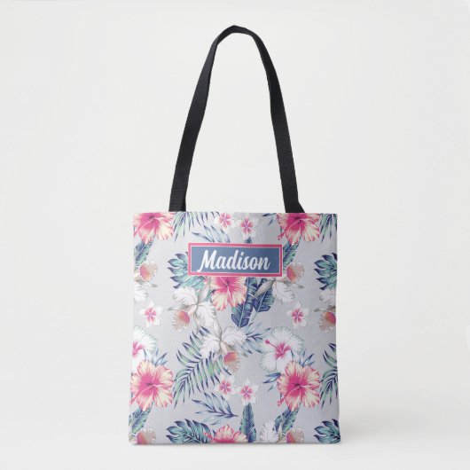 Tropisch orchidee Floral Pattern Tote Bag (Voorkant)