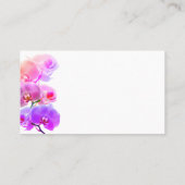 Tropisch orchidee Flowers Florist Nursery Visitekaartje (Achterkant)