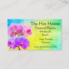 Tropisch orchidee Flowers Florist Nursery Visitekaartje