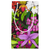 Tropisch orchidee fluitje tuft-tas klein cadeauzakje (Voorkant)