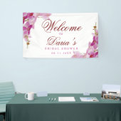 Tropisch orchidee foto van stamhout spandoek (Beurs)