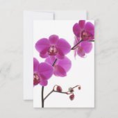 Tropisch Orchidee Huwelijksuitnodiging Reactiekaar RSVP Kaartje (Voorkant)