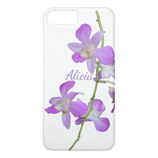 Tropisch orchidee paars wit Case-Mate iPhone case (Achterkant)