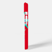 Tropisch orchidee palmblad Hawaiian florrood Case-Mate iPhone Case (Achterkant / Links)