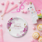 Tropisch orchidee papieren bordje (Feest)