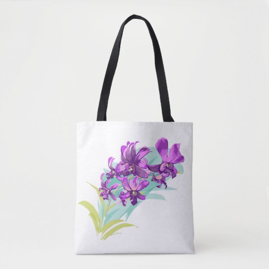 Tropisch Orchidee-Tas Tote Bag (Voorkant)