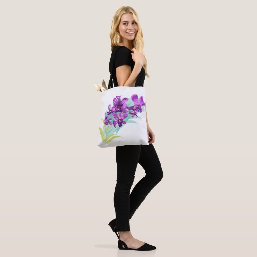 Tropisch Orchidee-Tas Tote Bag (Op model)
