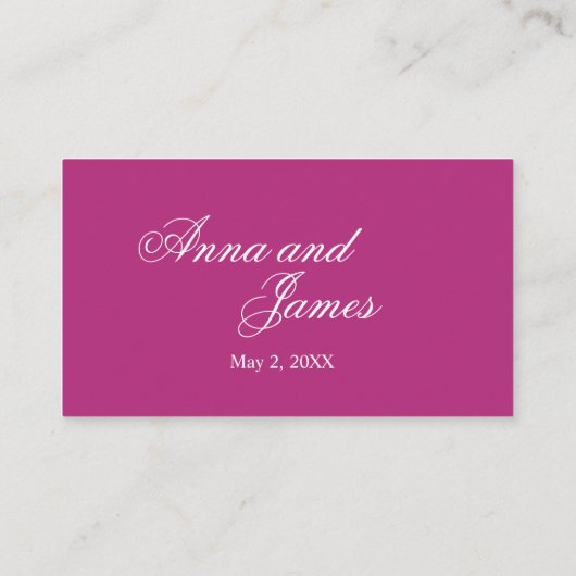 Tropisch orchidee Weddenschap Registry Card Informatiekaartje (Achterkant)