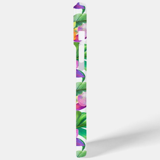Tropisch orchideeënpatroon Case-Mate iPhone case (Achterkant / Links)