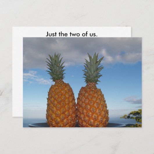 Tropisch paar briefkaart (Voorkant / Achterkant)