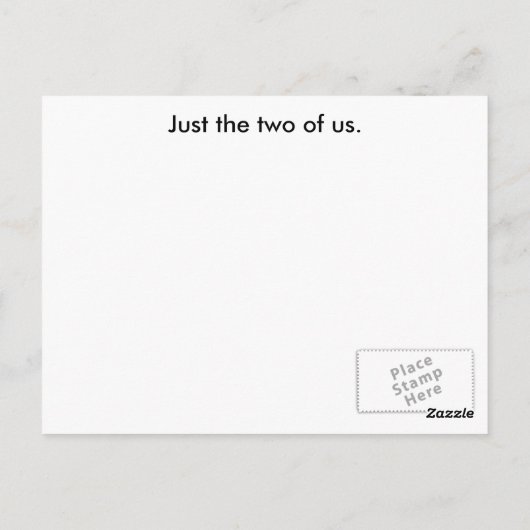 Tropisch paar briefkaart (Achterkant)