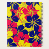 Tropisch Paars-blauw roze geel Florentijn Planner (Achterkant)