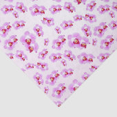 Tropisch Paars orchidee Floral fotografie Tissuepapier (Detail)