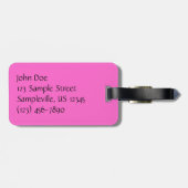 Tropisch Paarse Bougainvillea Floral Bagagelabel (Achterkant horizontaal)