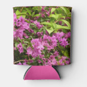 Tropisch Paarse Bougainvillea Floral Blikjeskoeler (Voorkant)