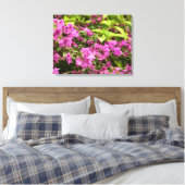Tropisch Paarse Bougainvillea Floral Canvas Afdruk (Insitu (Slaapkamer))