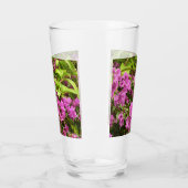 Tropisch Paarse Bougainvillea Floral Glas (Links)