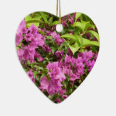 Tropisch Paarse Bougainvillea Floral Keramisch Ornament (Rechts)