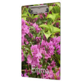 Tropisch Paarse Bougainvillea Floral Klembord (Links)