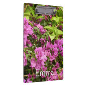 Tropisch Paarse Bougainvillea Floral Klembord (Rechts)