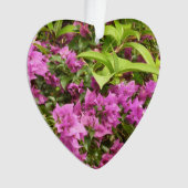 Tropisch Paarse Bougainvillea Floral Ornament (voorkant)