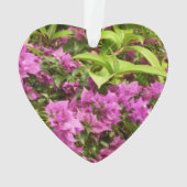Tropisch Paarse Bougainvillea Floral Ornament (achterkant)